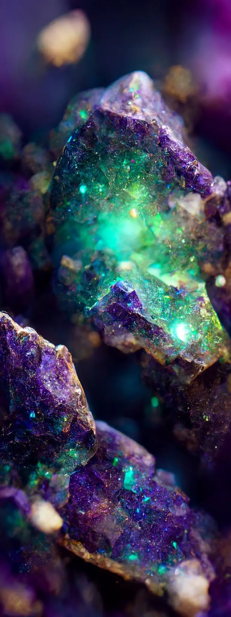 Download Background made of beautiful green and purple stone artificial intelligence