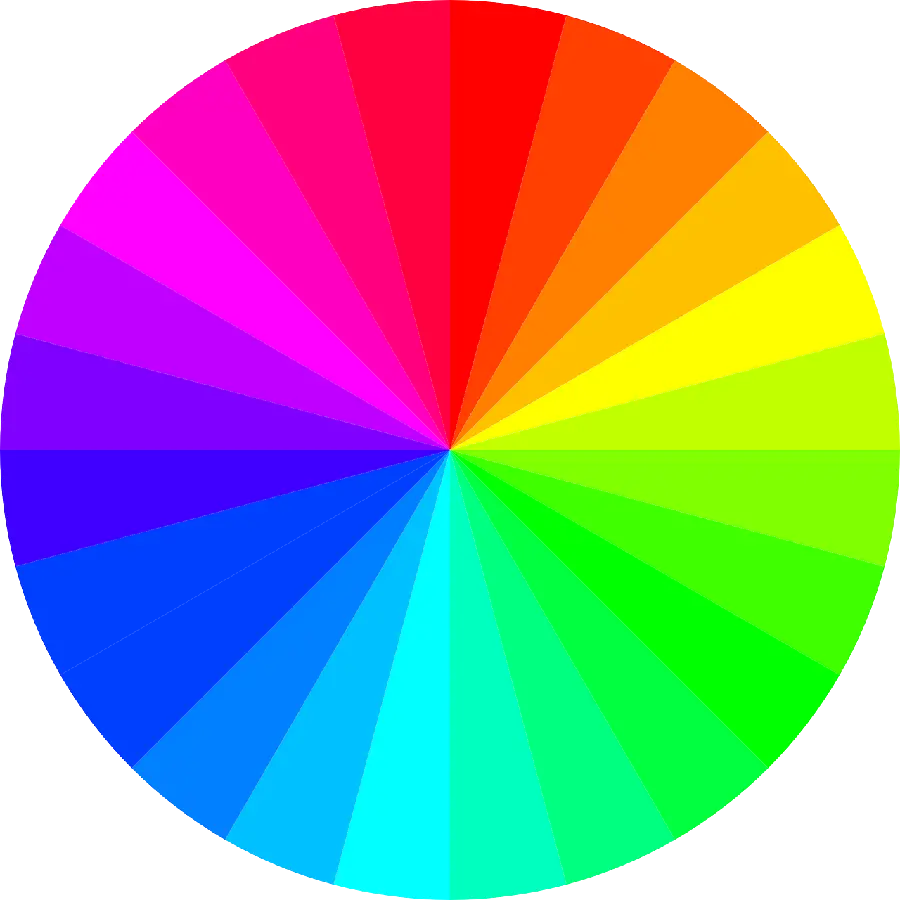  Photo of the seven-color circle of the rainbow