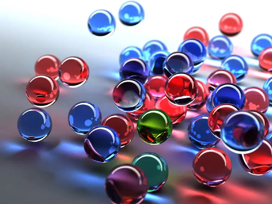 Girly background of colorful glass marbles in very high quality hd