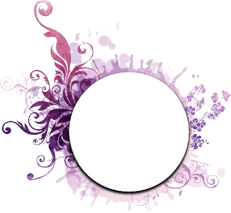 Download a hollow purple circle photo suitable for Photoshop