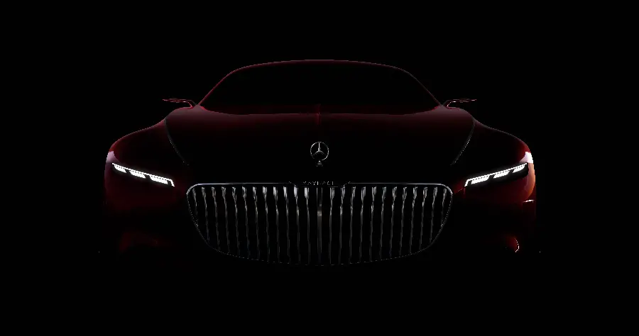 Mercedes Benz Maybach Side Photo in the Dark