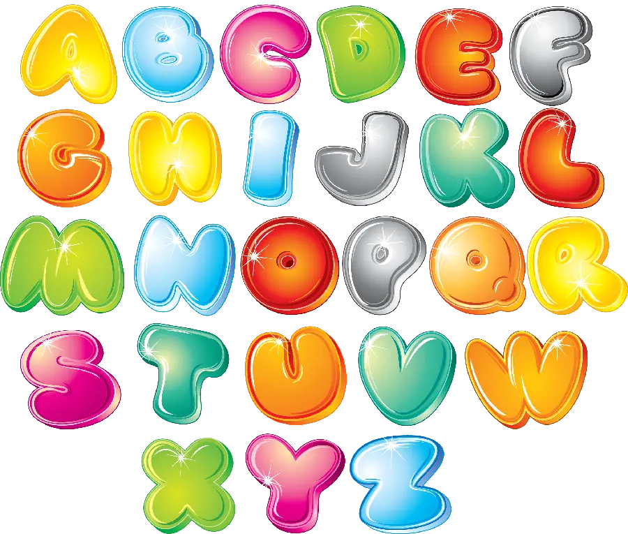 Photo of the English Alphabet in Pastel Design