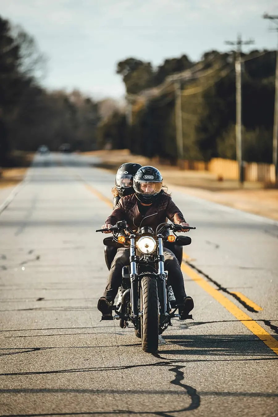 Motorcycle Riding Photo on the Road