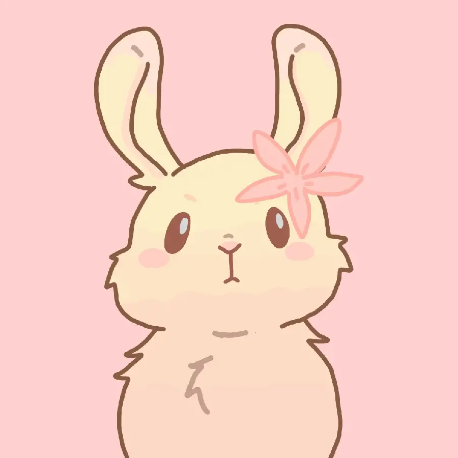 Super Cute Little Pink Rabbit Profile Picture