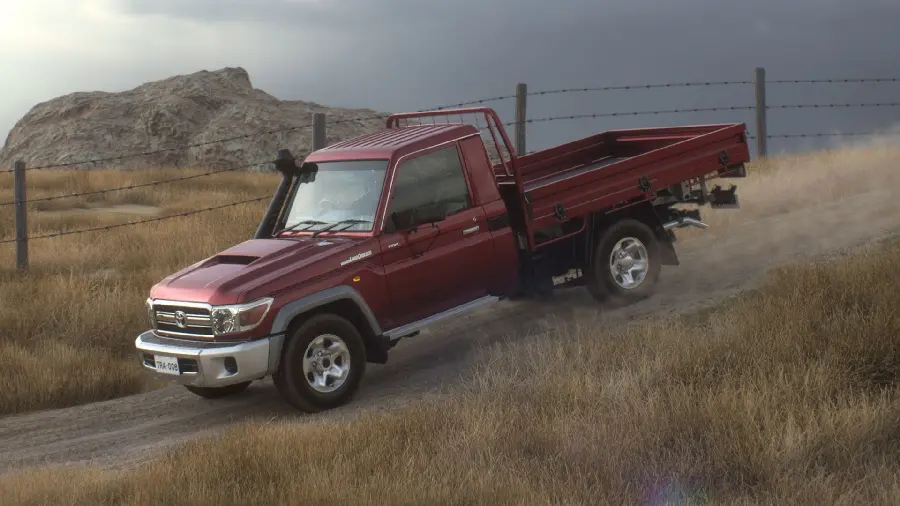 Photo of the cool off-road Toyota Land Cruiser 70 model 2020
