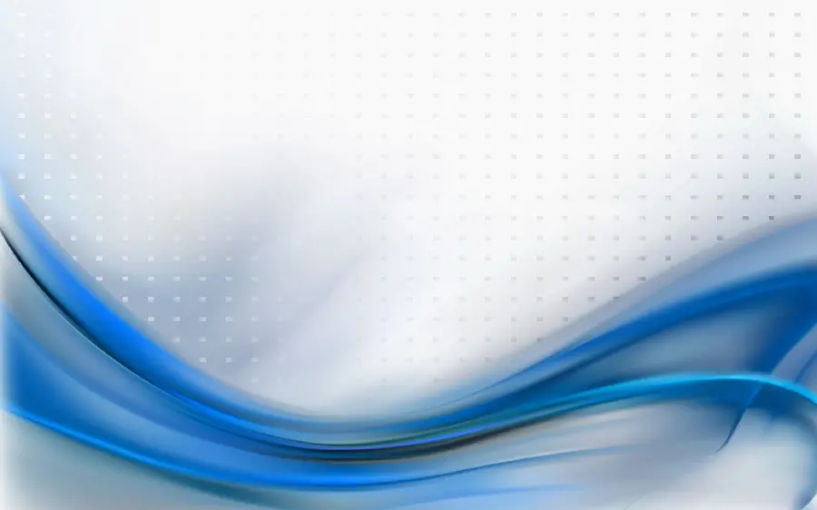 PowerPoint raw page with blue spiral line design on white background