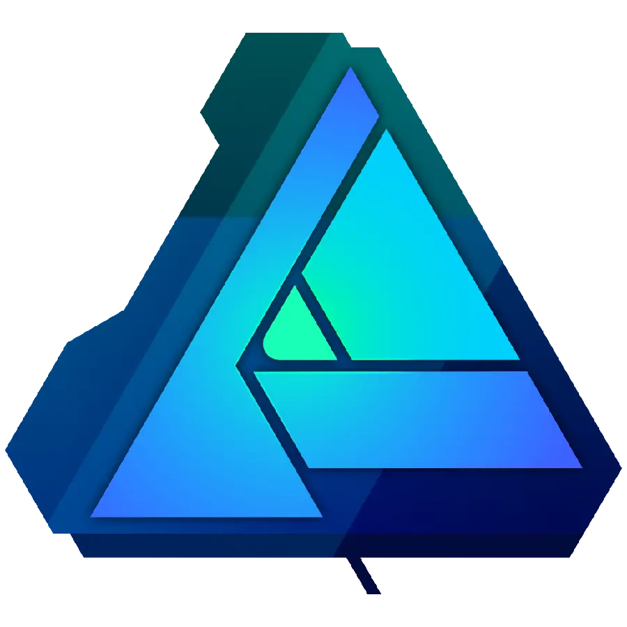 Interesting 3D vector of blue triangle for making business logos