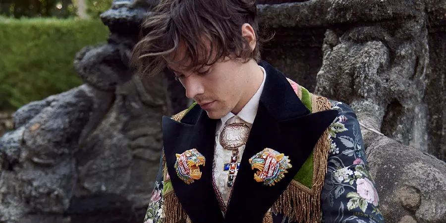 Interesting photo of Harry Styles in a beautiful suit 2023