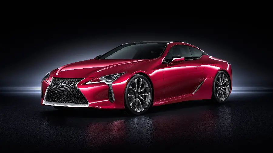 Lexus IS Red Photo with Black Background
