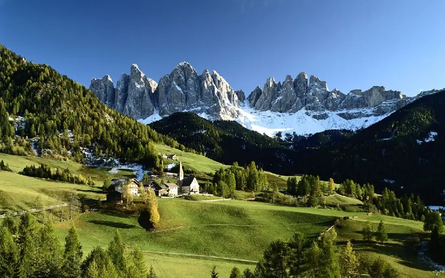 High-quality file of the best lush mountain natures in the world for painting