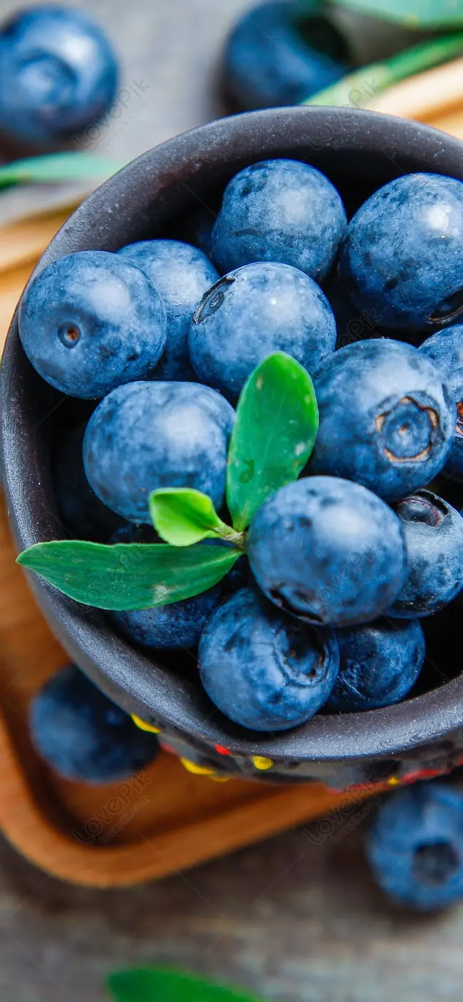 Mobile wallpaper of blueberry fruit or Blueberry