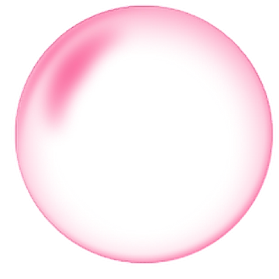 Single Pink Soap Bubble PNG Image for Photoshop