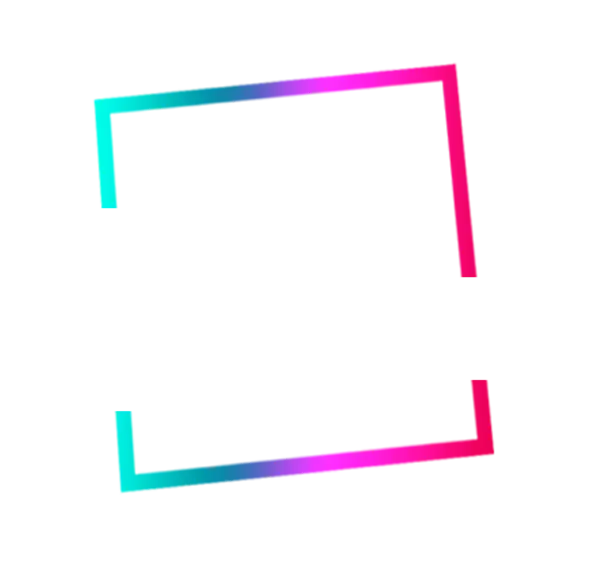 Download colored square image with pink and purple blue gouache without background