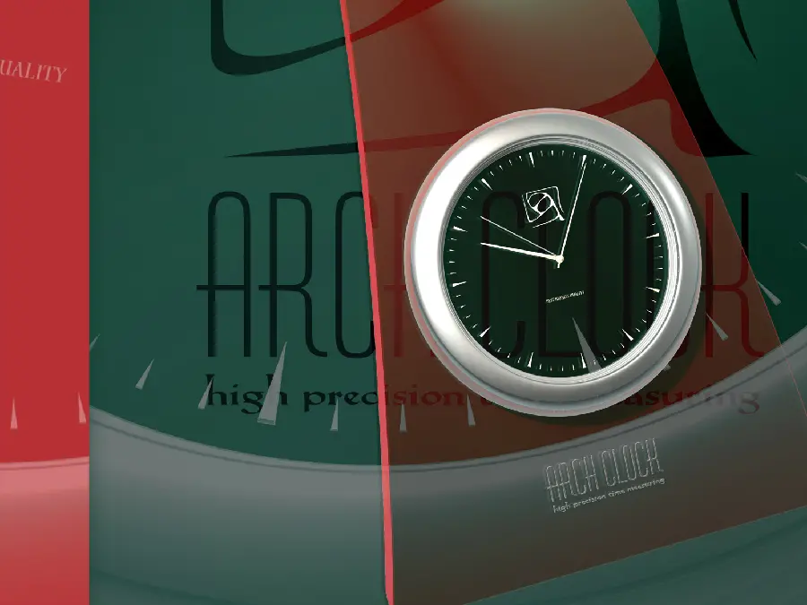 Cool wallpaper Arch clock for computer 