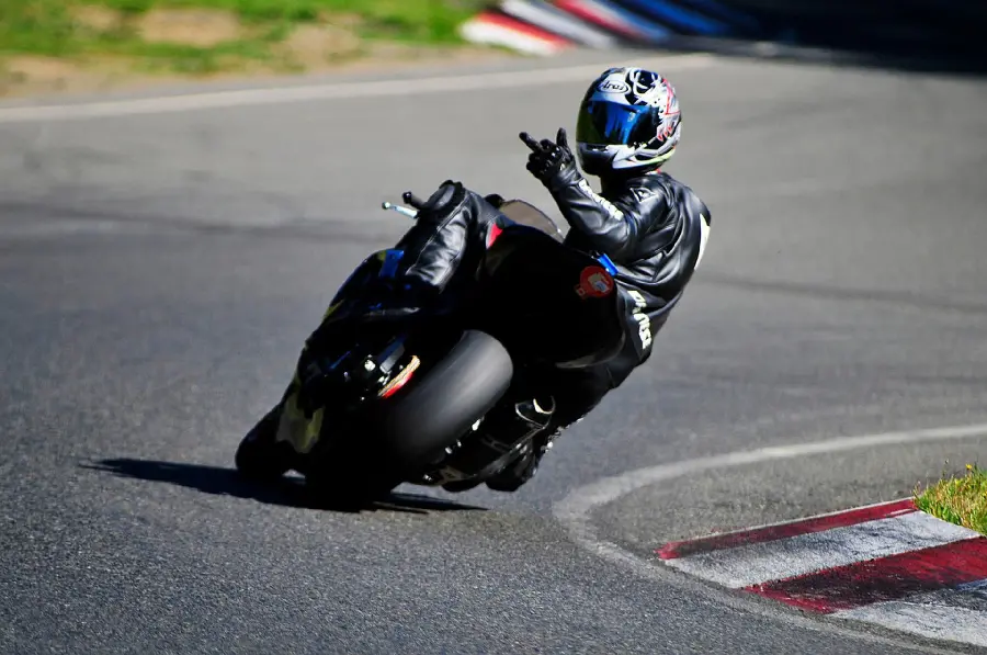 Creative Picture of Professional Motorcyclist