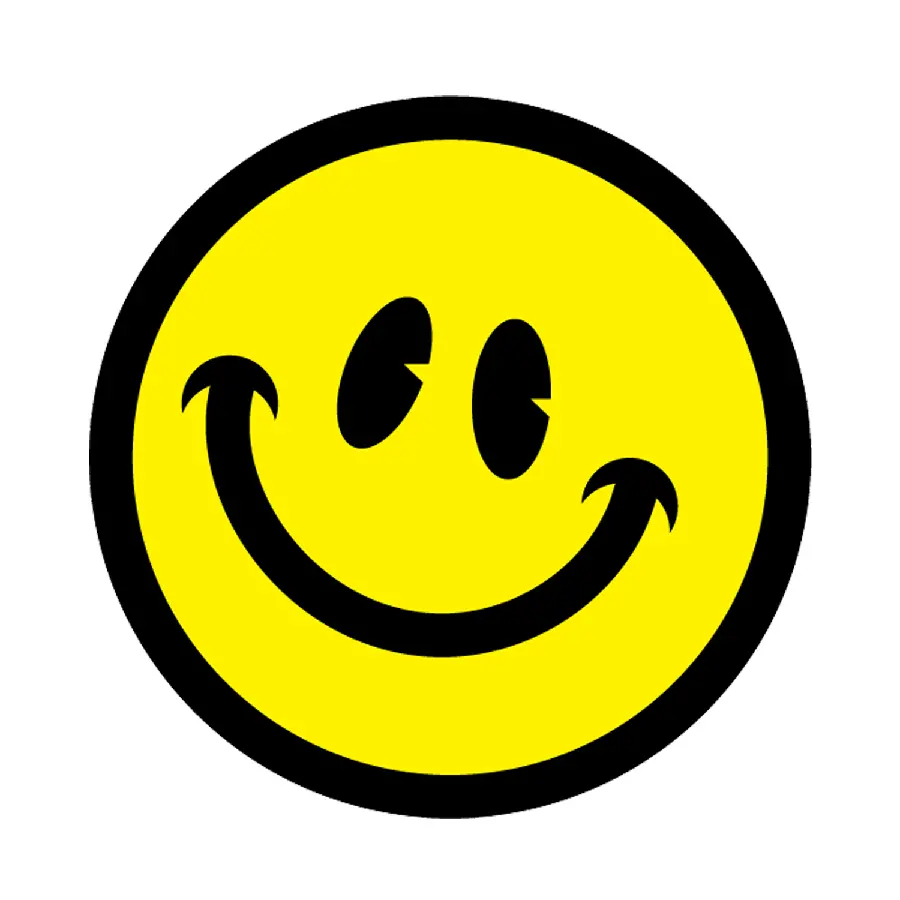 Yellow big smile emoji simple png