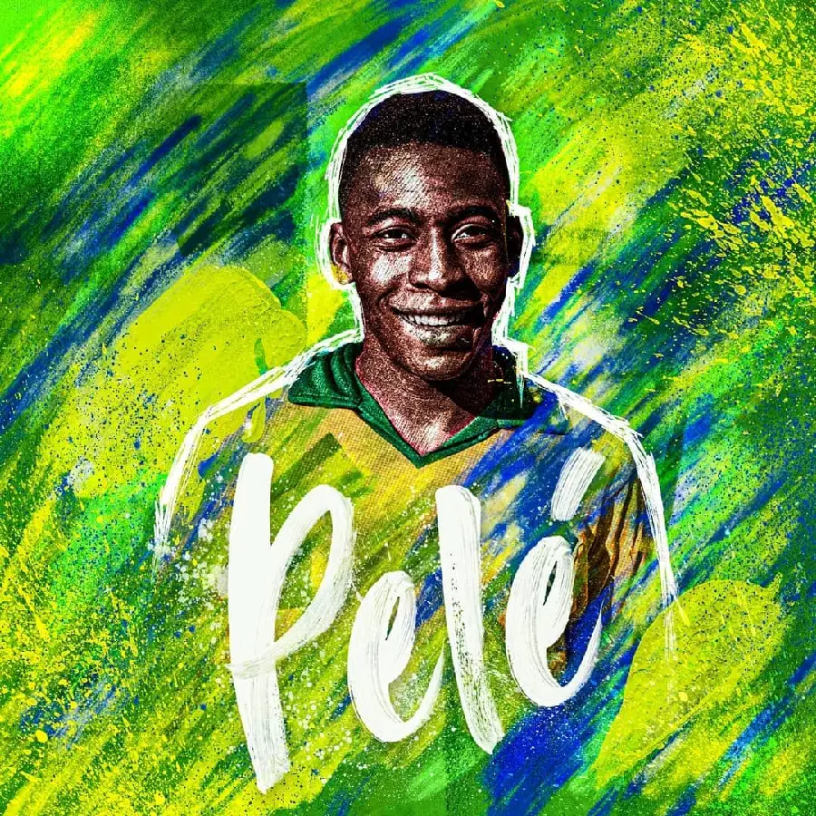 Photo of Pele, a Brazilian football player