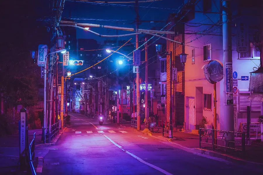 Download Lonely Street Profile with a Bright Purple Theme 1402