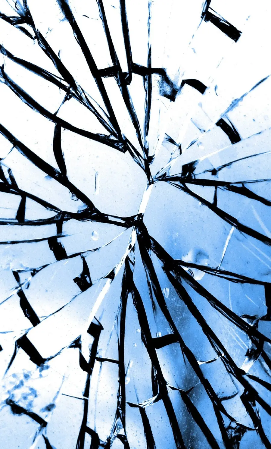 Attractive and spectacular background of broken glass suitable for special people's phones