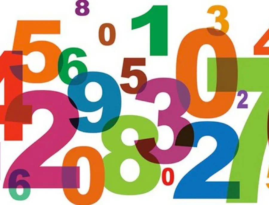 Background of math numbers