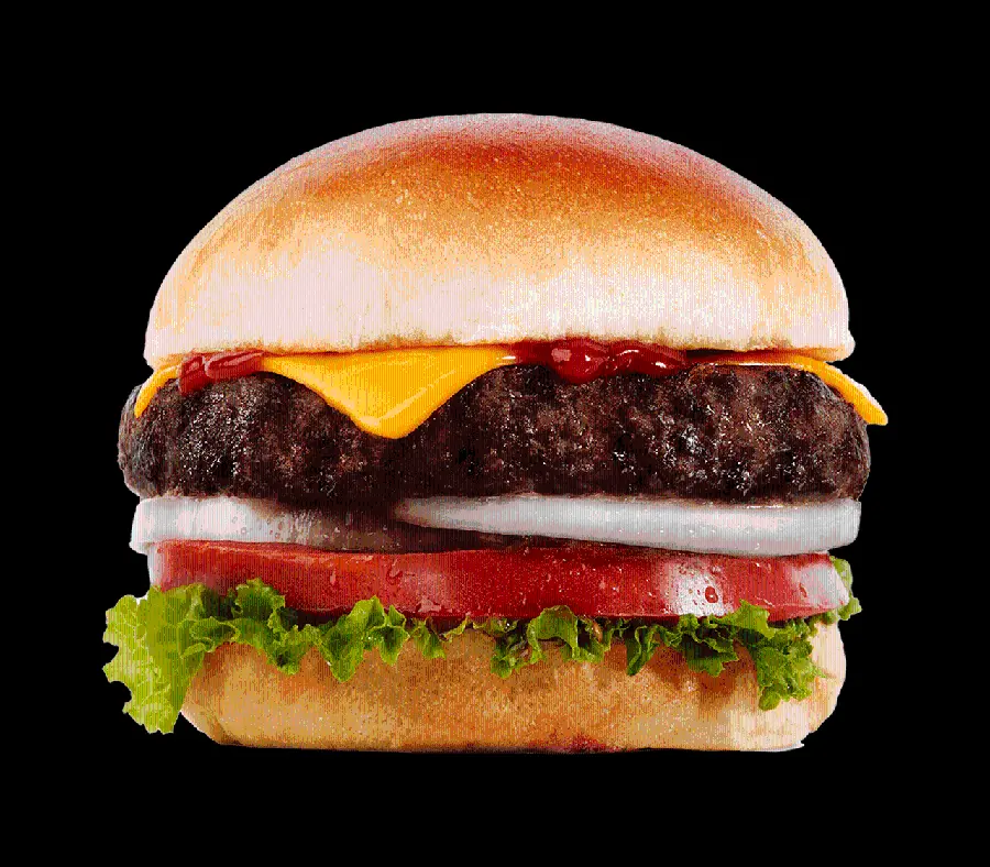 Simple and delicious hamburger photo for sandwich shop