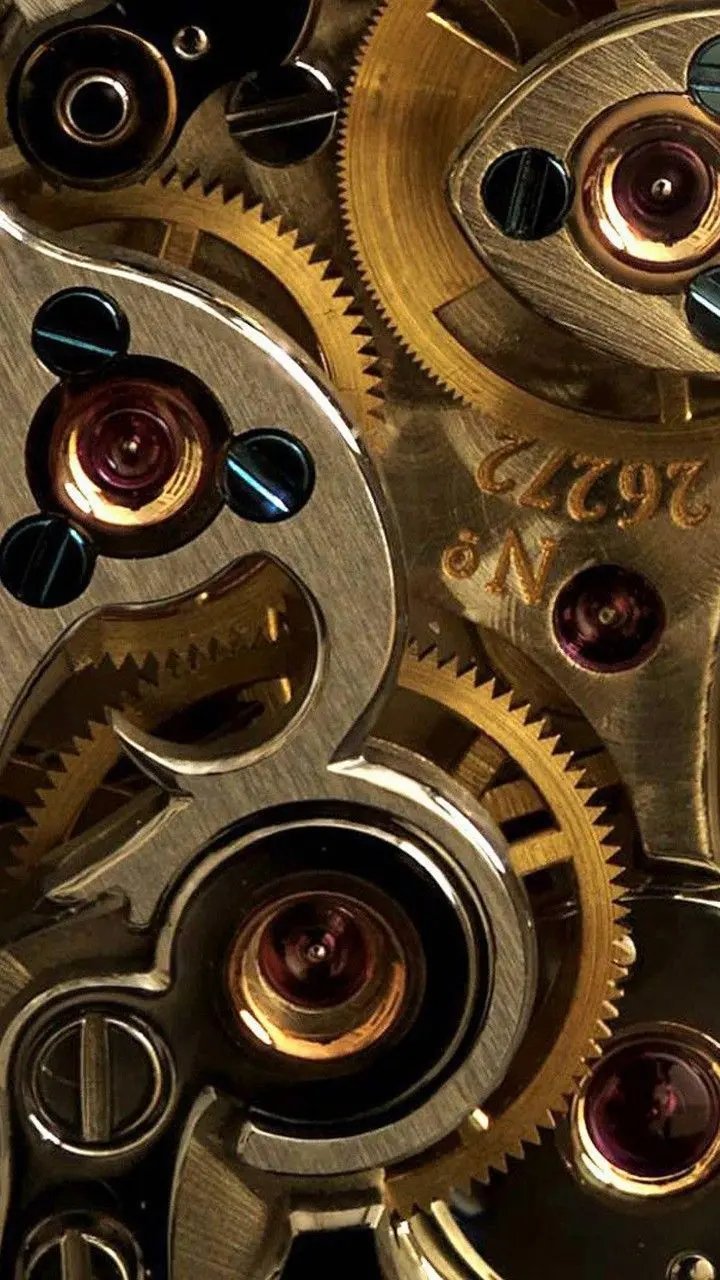 The Most Stylish iPhone Wallpaper of Gold Gears
