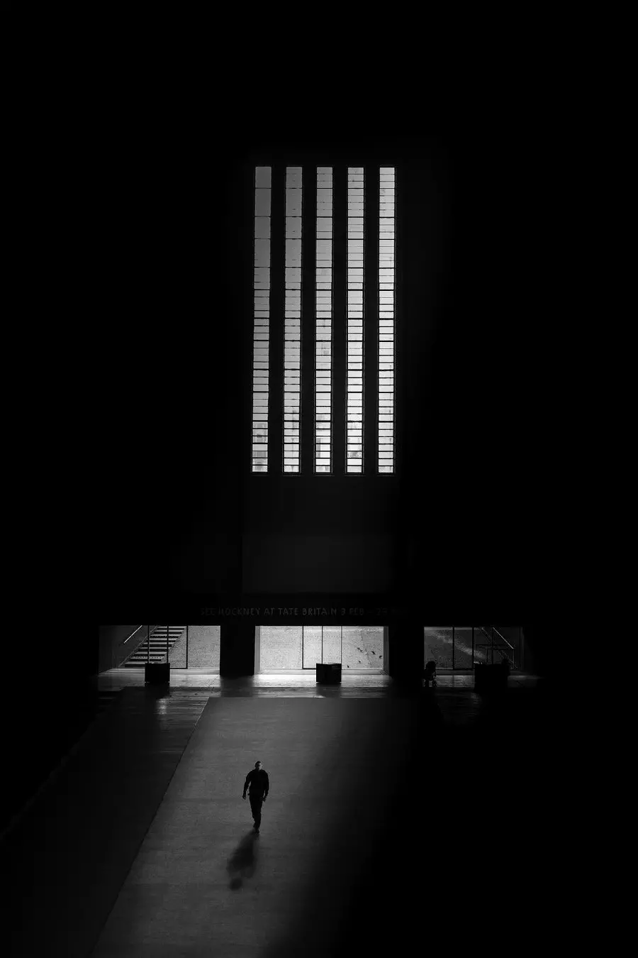 Photo of apartment with black and white design