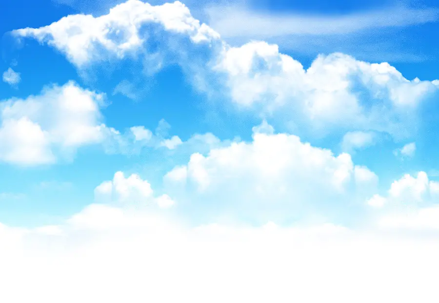 Blue Cloud Painting Photo