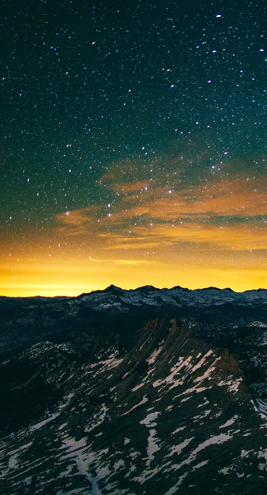 Starry background photo of the Earth for Samsung phone