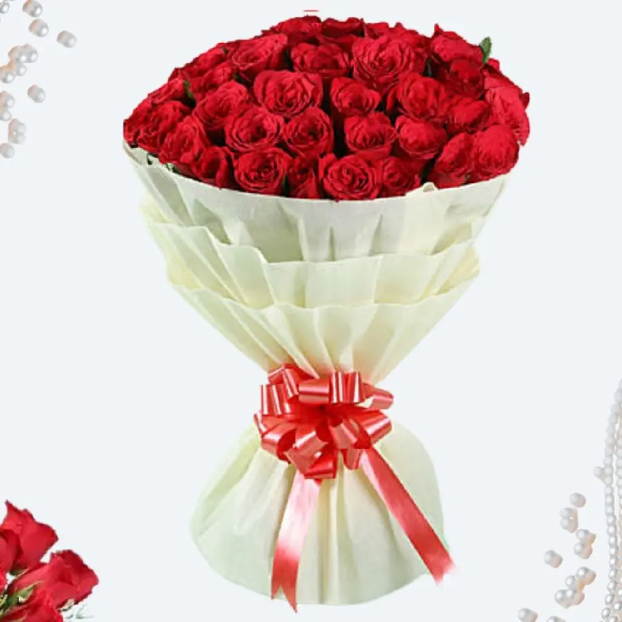Interesting Picture of a Large Red Rose Bouquet for a Florist Idea