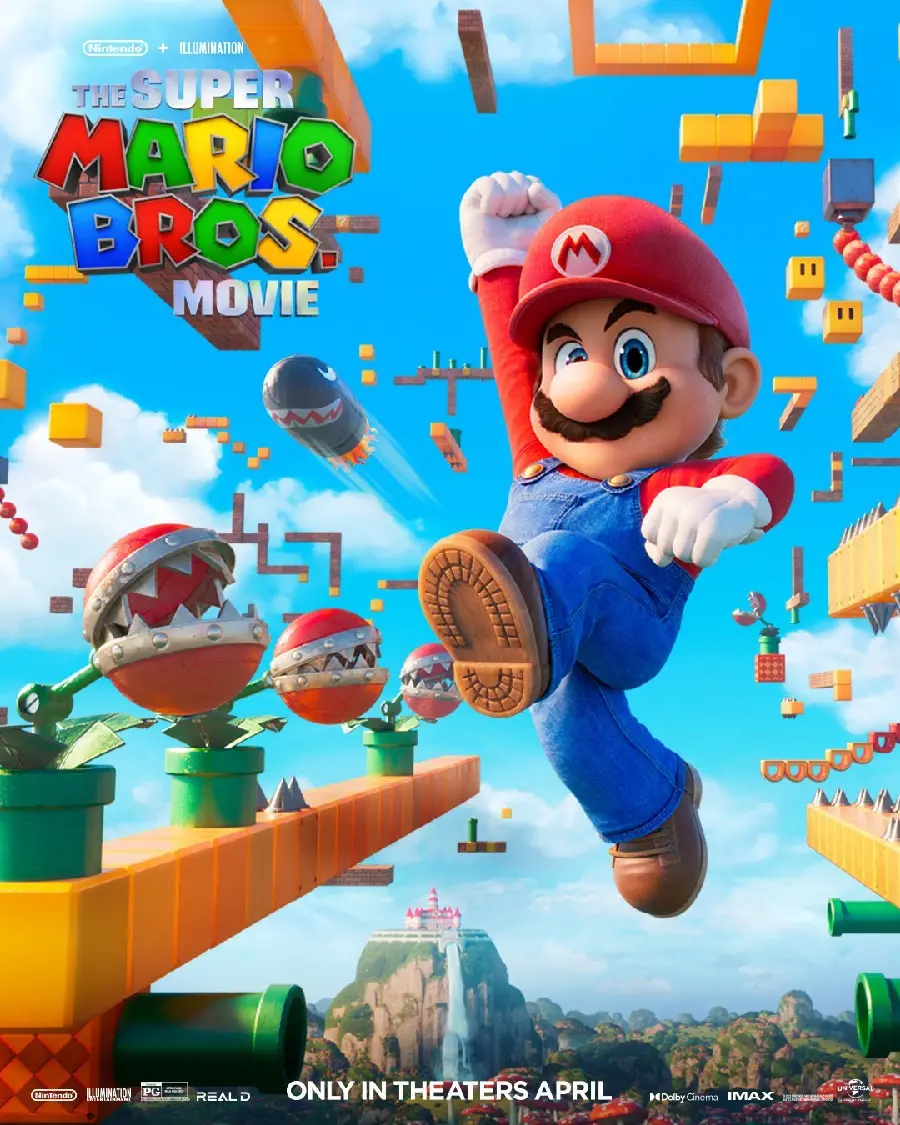 Image of the mushroom-eating animation or Super Mario Bros The Movie