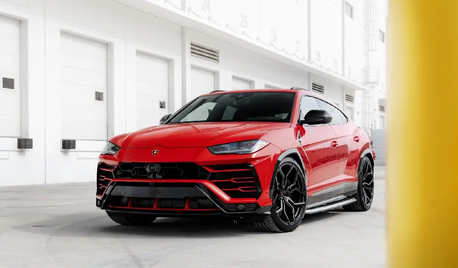 Red Lamborghini SUV HD