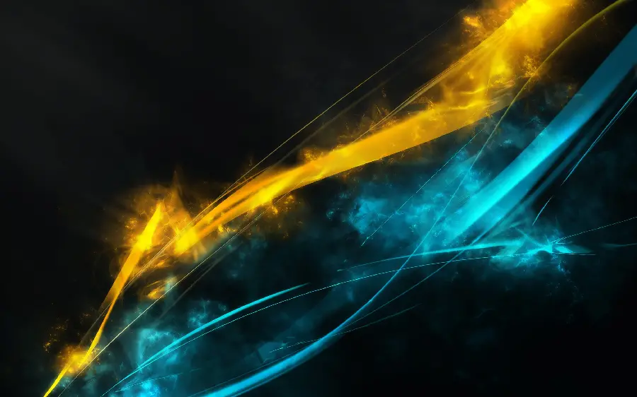 Blue Gold Shiny Lines Graphic Background