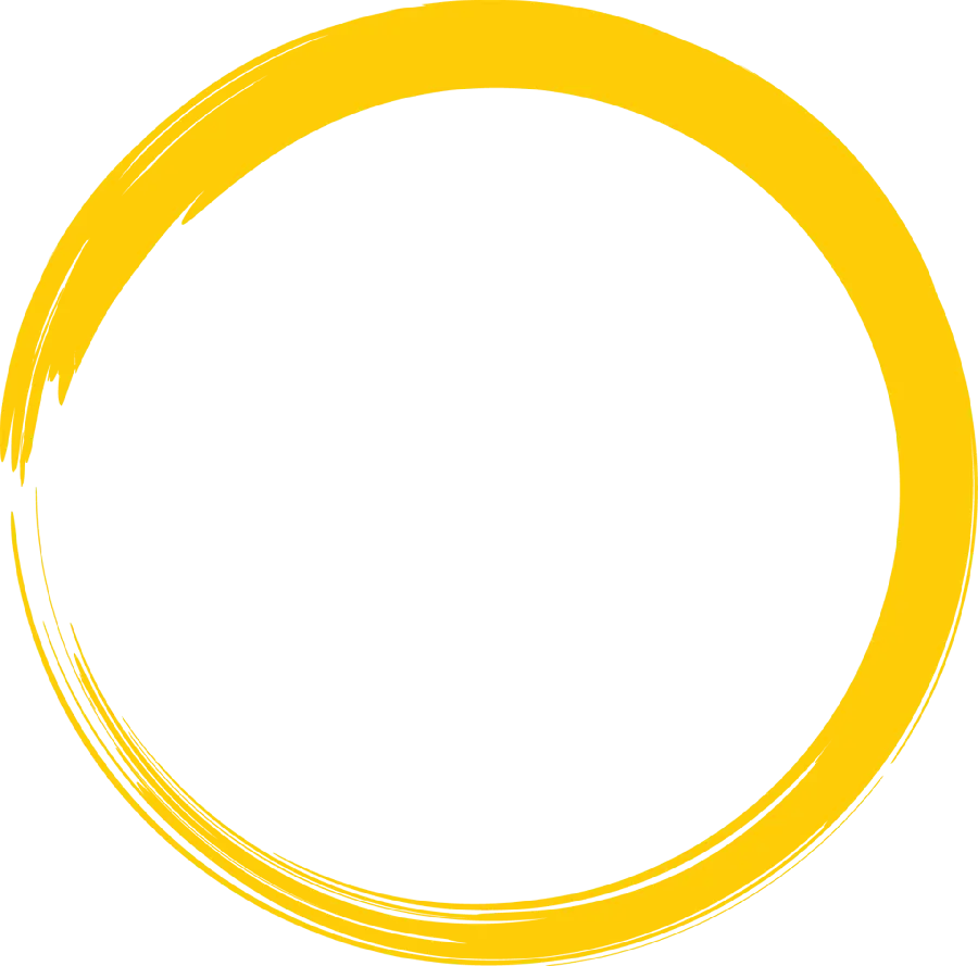 High quality yellow circle for editing photos