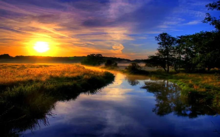 The most beautiful spring morning wallpaper you can have
