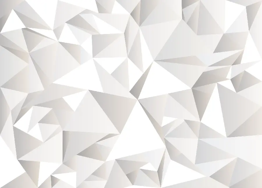 White Patterned Background and White Geometric Shapes