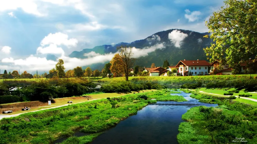 Super beautiful poster of green nature with high quality