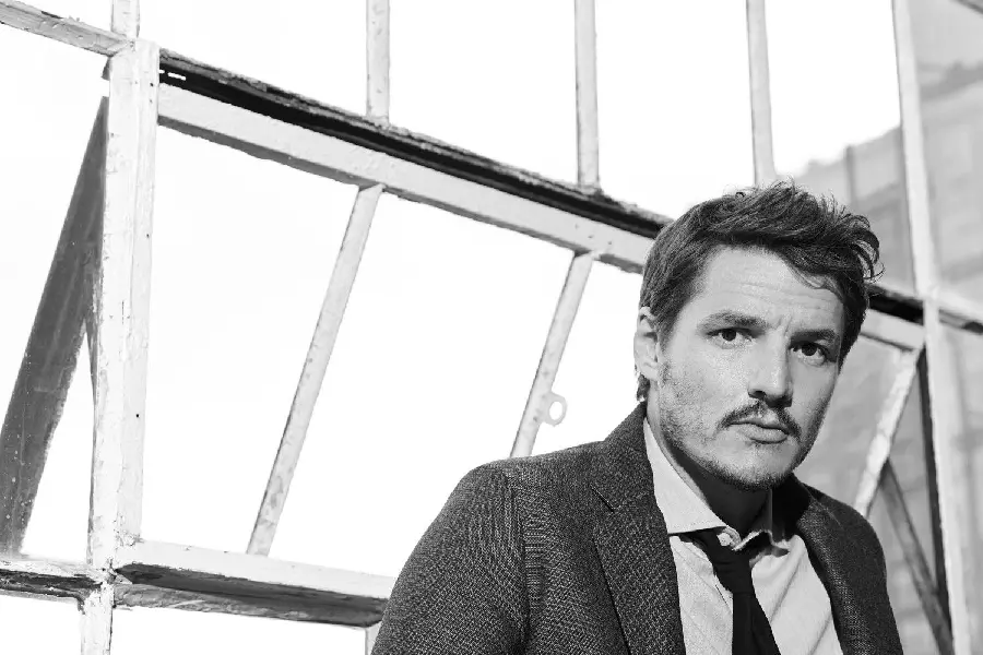Pedro Pascal HD Black and White Wallpaper for PC