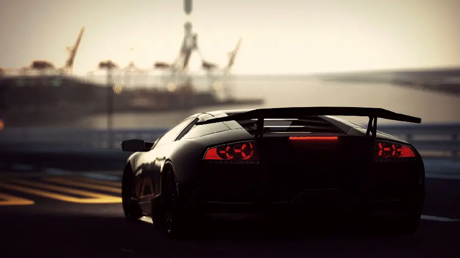 Awesome Black Lamborghini Car Photo