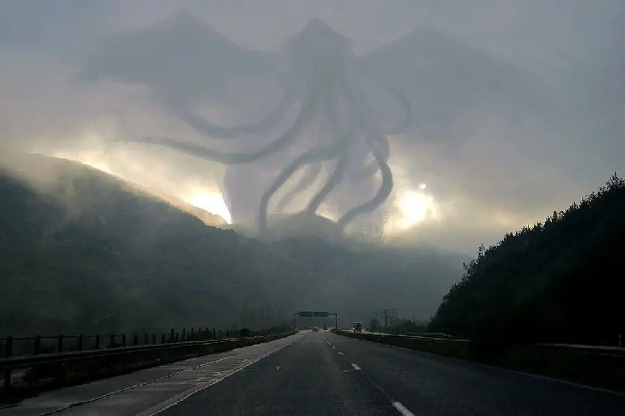 Beautiful 4K image of a tornado in the sky in an interesting way