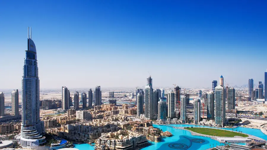 Download luxury wallpaper of Dubai from above for laptop