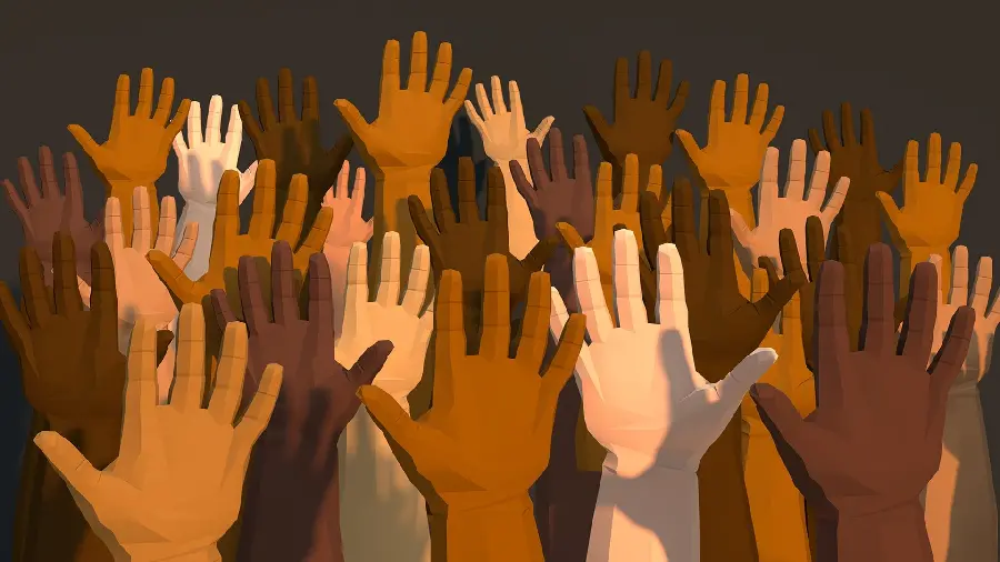 High quality image of ethnic and racial diversity and superhumans for Instagram
