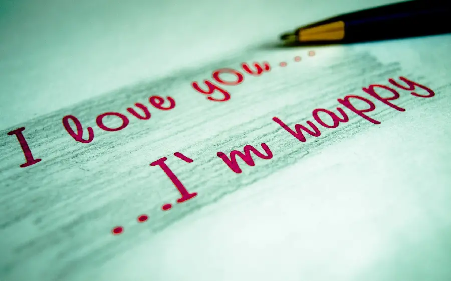 Beautiful romantic wallpaper and background photo with the title I Love You Im Happy