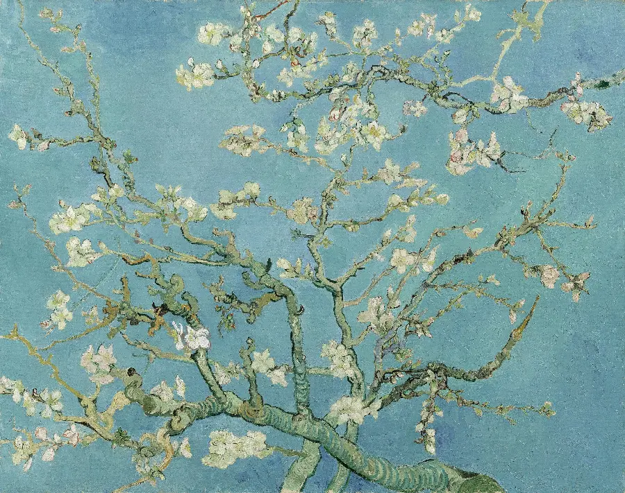 Almond blossom painting by Dutch Vincent Van Gogh