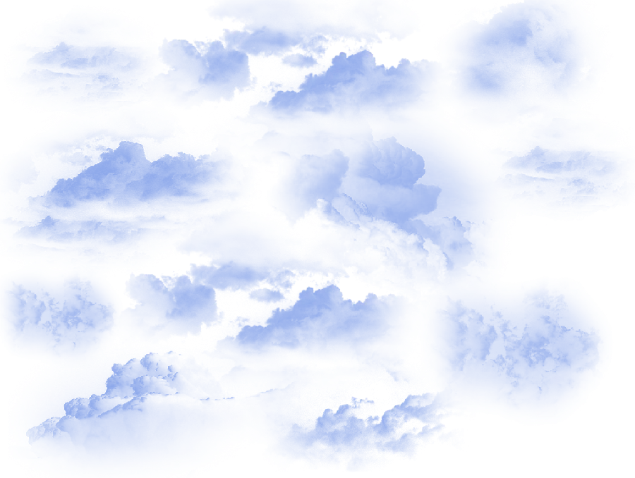 Cartoon Cloud Various Effects PNG Image