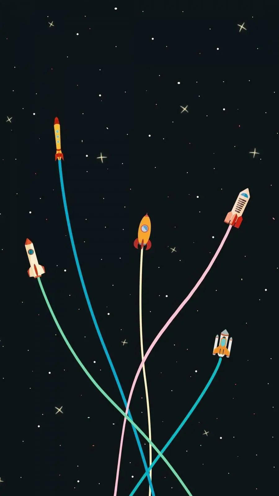 Interesting and spectacular wallpaper of space rockets with excellent quality