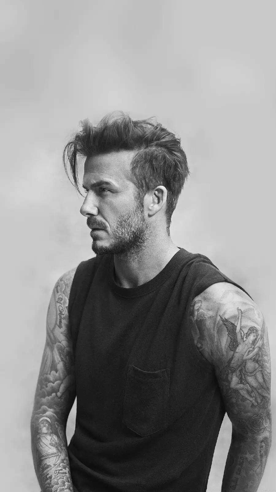 A photo of David Beckham with an attractive and handsome style for a boy's profile