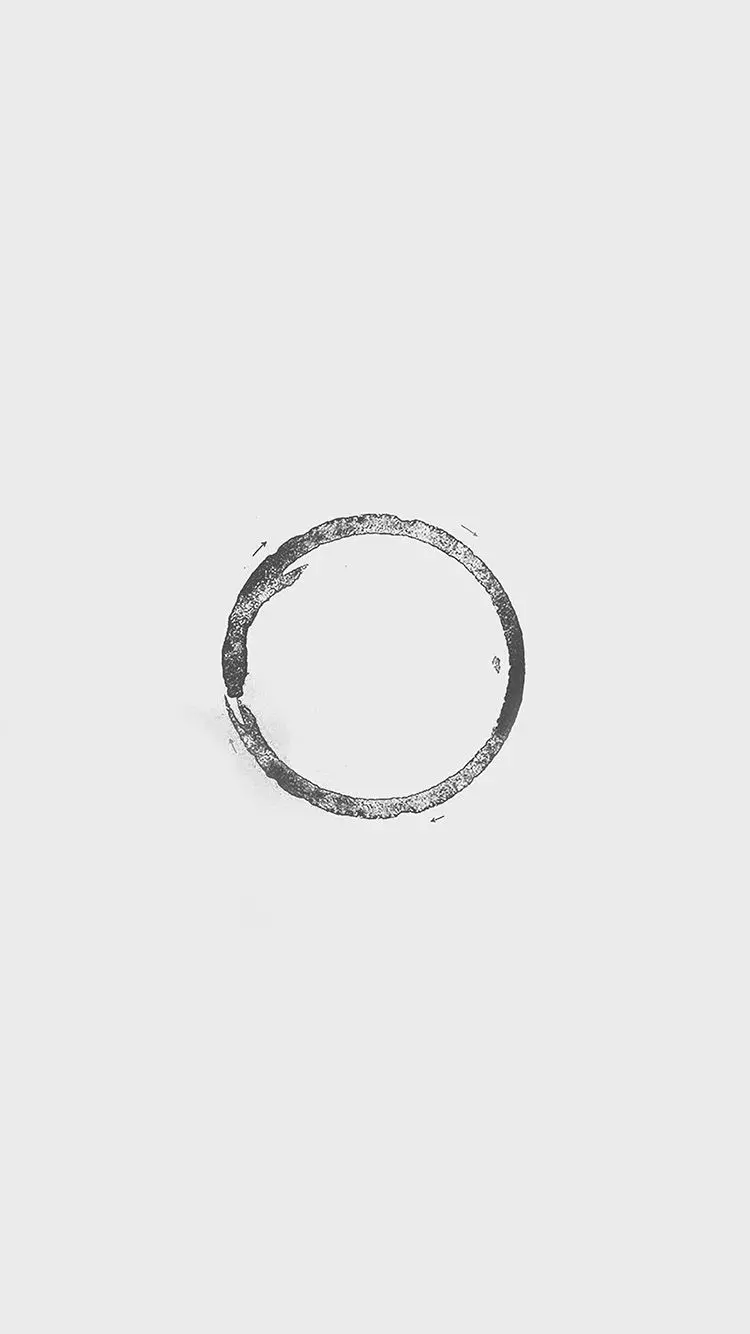 White background image with gray circle suitable for phone