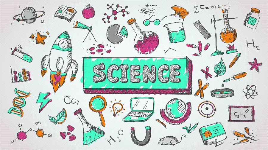 Popular motivational wallpaper with science and chemistry design