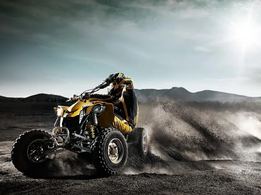 Cool off-road four-wheeler background